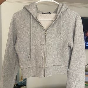 Brandy Melville cropped zip up